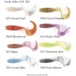 Lucky John J.I.B. Tail 2" (5cm) Chartreuse Red No.: S-15