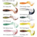 Lucky John J.I.B. Tail 2" (5cm) Chartreuse Red No.: S-15