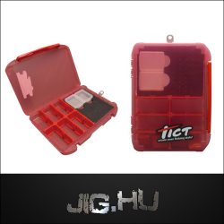 TICT MŰCSALI TARTÓ DOBOZ /PIROS/
