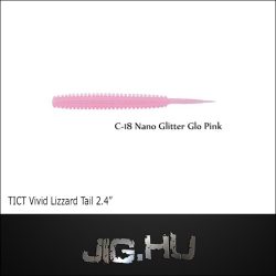   TICT VIVID LIZZARD TAIL 2'4"  C-18 (Nano Lame Glow Pink)