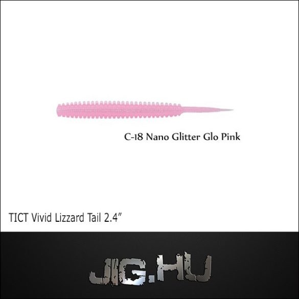 TICT VIVID LIZZARD TAIL 2'4"  C-18 (Nano Lame Glow Pink)