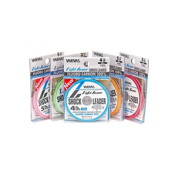 Fluorcarbon zsinór Varivas Light Game Shock Leader #1,2  /5lb./  0.185mm / 2,75kg /