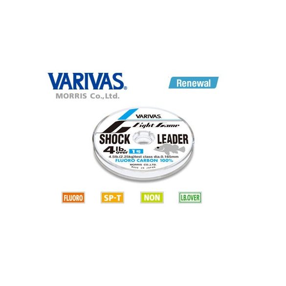 Fluorcarbon zsinór Varivas Lighat Game Shock Leader #1,5 /6lb /0,205mm / 3,25kg