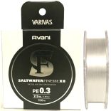 Fonott zsinór VARIVAS AVANI SALTWATER FINESSE X8  PE 0.2 Fehér /0,074MM/ 2.54KG /150M