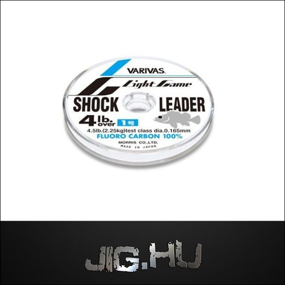 Fluorcarbon zsinór Varivas Light Game Shock Leader #0,8  /3lb. / 0.148mm / 1,75kg /